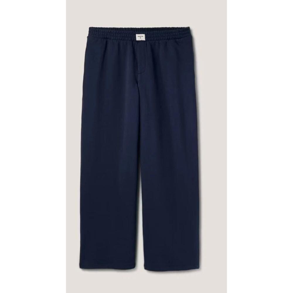 Parke x Target NWT Size Med Special Collab High Rise Boxer Sweatpants Navy Blue